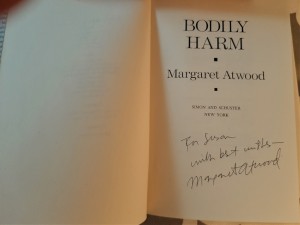 Autographed copy of Bodily Harm